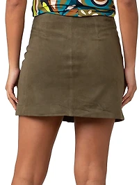 East Village Suede Miniskirt