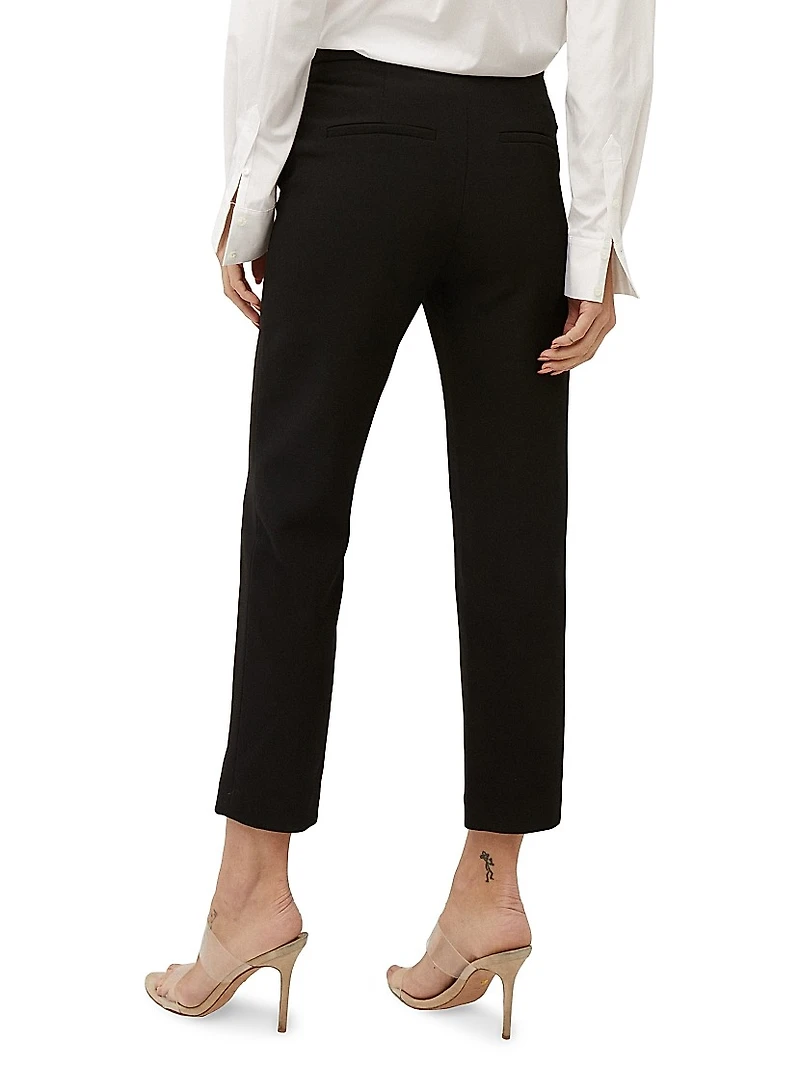 Renzo Straight-Leg Ankle-Crop Pants