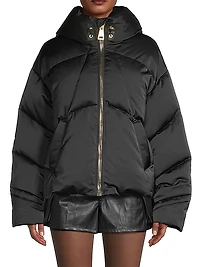 Matignon Oversized Satin Down Jacket