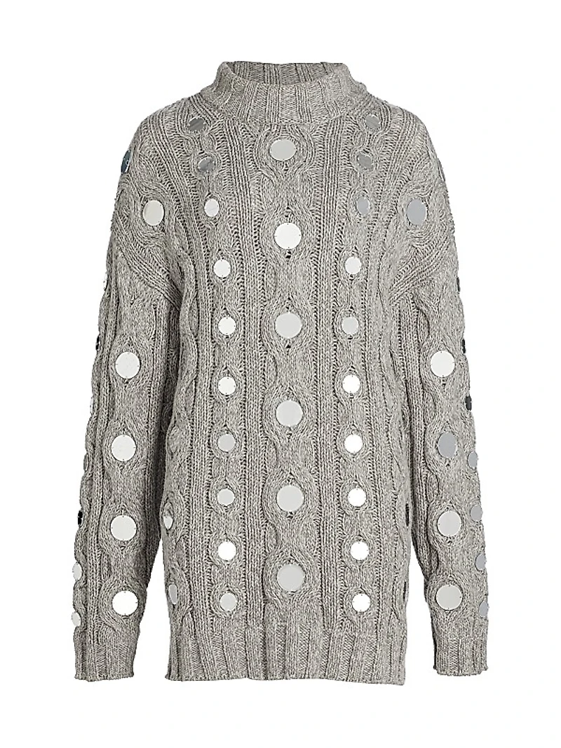 Beehive Cotton Cable-Knit Sweater