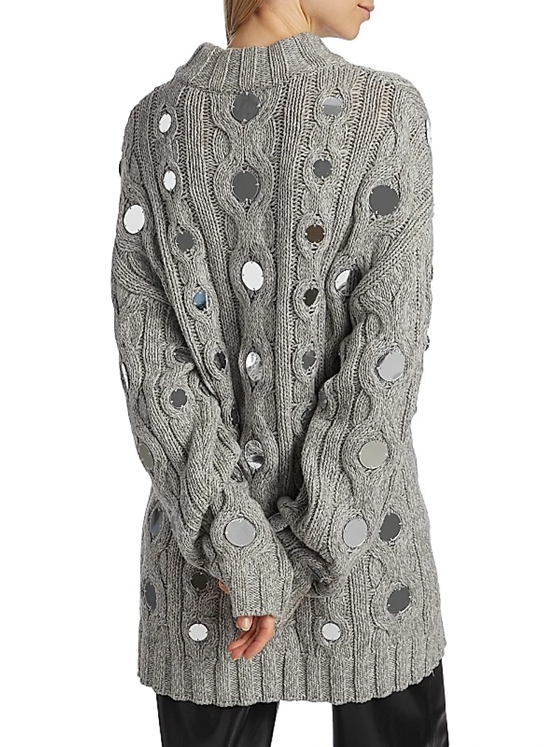 Beehive Cotton Cable-Knit Sweater