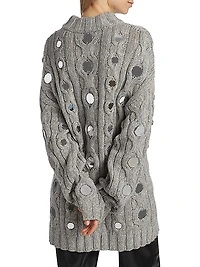 Beehive Cotton Cable-Knit Sweater