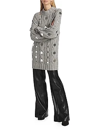 Beehive Cotton Cable-Knit Sweater