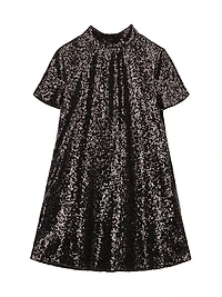 Ilana Sequined Bow-Back Minidress