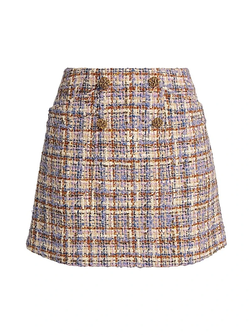 Plaid A-Line Miniskirt