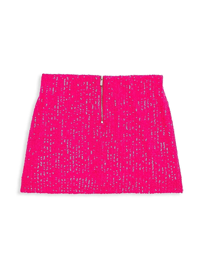 Girl's Taylor Sequin Mini Skirt