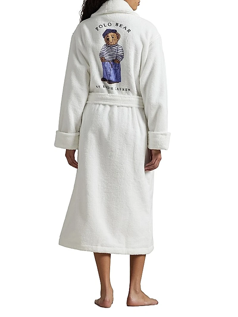 Beret Bear Cotton Bath Robe