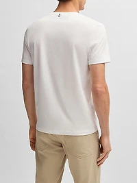 Slim-Fit Short-Sleeved T-Shirt in Mercerized Cotton