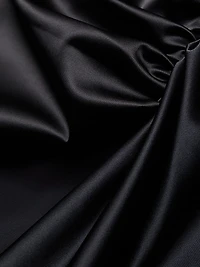 Satin Sash Sheath Dress