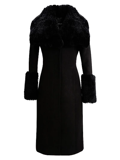 Athena Shearling Long Coat