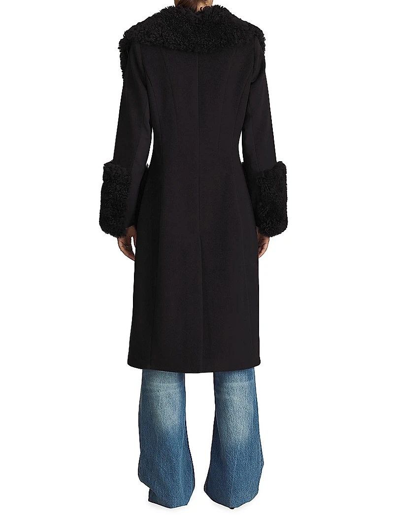 Athena Shearling Long Coat