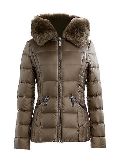 Nikki Hooded Down Puffer Jacket