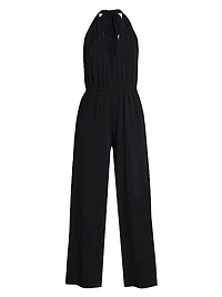 Abby Halter Plunge Jumpsuit