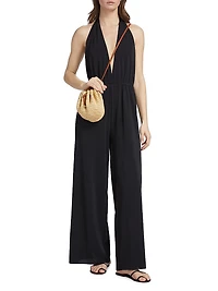 Abby Halter Plunge Jumpsuit