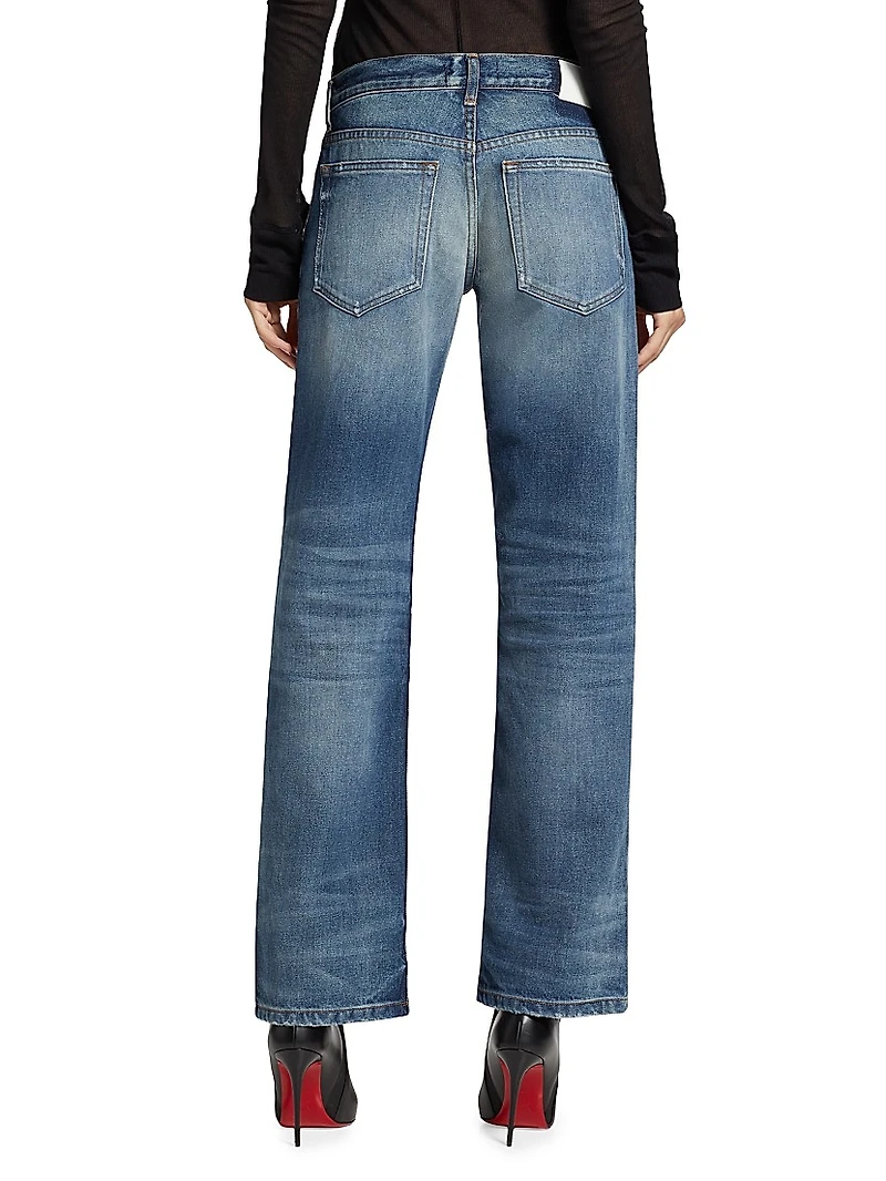 Low-Rise Straight-Leg Jeans