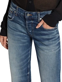 Low-Rise Straight-Leg Jeans