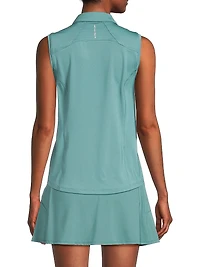 Tae Sleeveless Polo Top