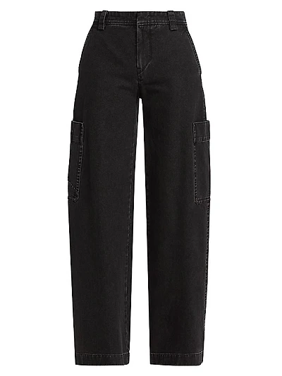 Wide-Leg Cargo Jeans