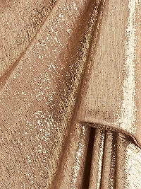 One-Shoulder Metallic Jersey Gown