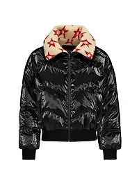 Reversible Sherpa Down Puffer Jacket
