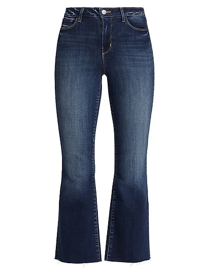 Kendra High-Rise Crop Flare Jeans