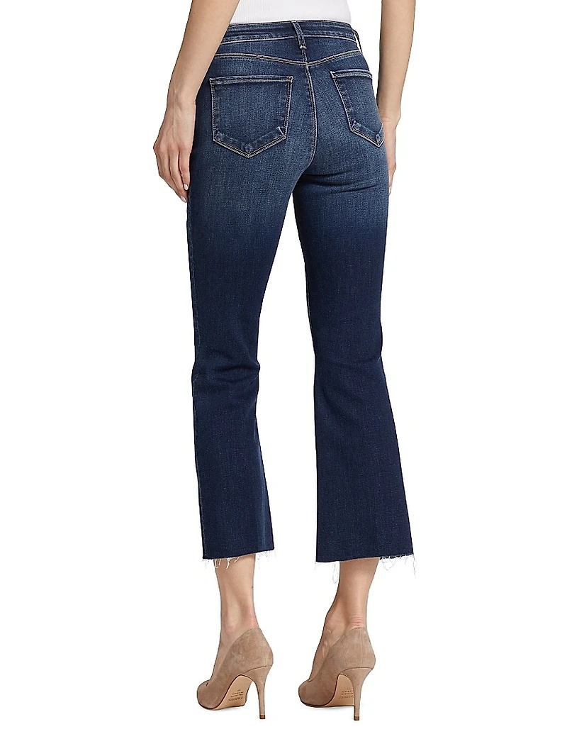 Kendra High-Rise Crop Flare Jeans