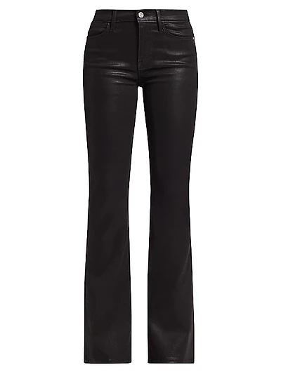 Le High Flared Coated Jeans