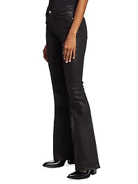 Le High Flared Coated Jeans