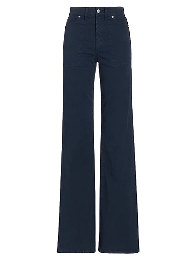 Crosbie Cotton Wide-Leg Pants