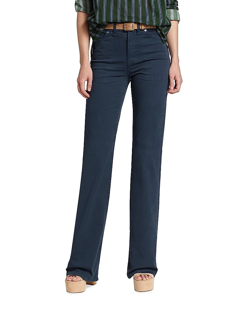 Crosbie Cotton Wide-Leg Pants
