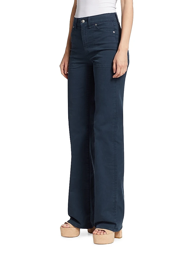 Crosbie Cotton Wide-Leg Pants
