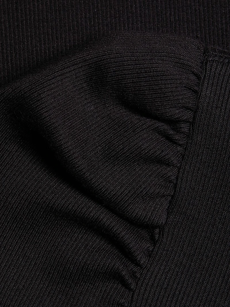 Britney Cotton Puff-Sleeve Top