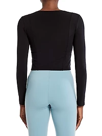 Le Ore Veneto Long-Sleeve Crop Top