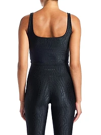 Tempo Jacquard Crop Bra Top
