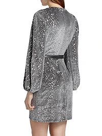 Gianna Sequined Belted Dress