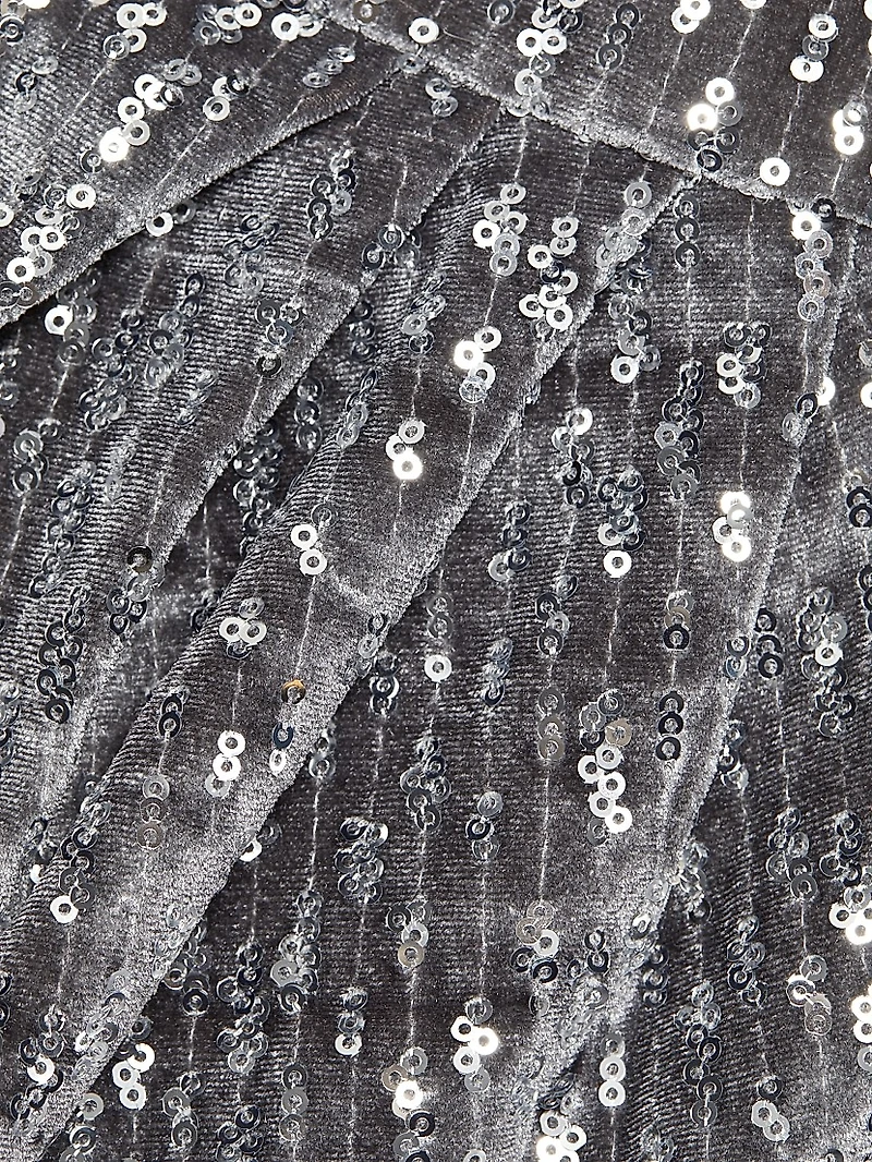 Gianna Sequined Belted Dress