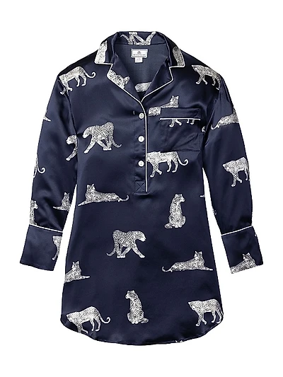 Silk Panthere De Nuit Nightshirt