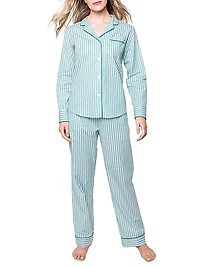 Ticking Pajama Set