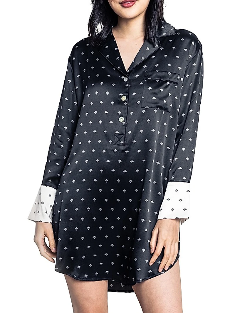 Silk Art Nouveau Nightshirt