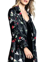 Swan Lake Mulberry Silk Robe