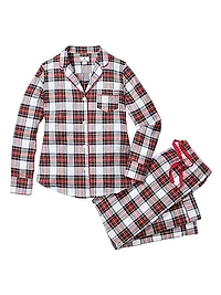 Balmoral Plaid Cotton Pajama Set