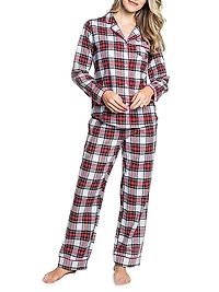 Balmoral Plaid Cotton Pajama Set