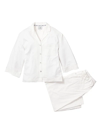 Luxe Wide-Leg Pima Cotton Pajama Set