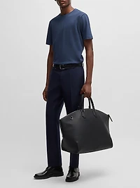 Cotton-Blend T-Shirt with Bubble-Jacquard Structure