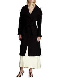 Gisele Sequined Wool-Blend Maxi Coat