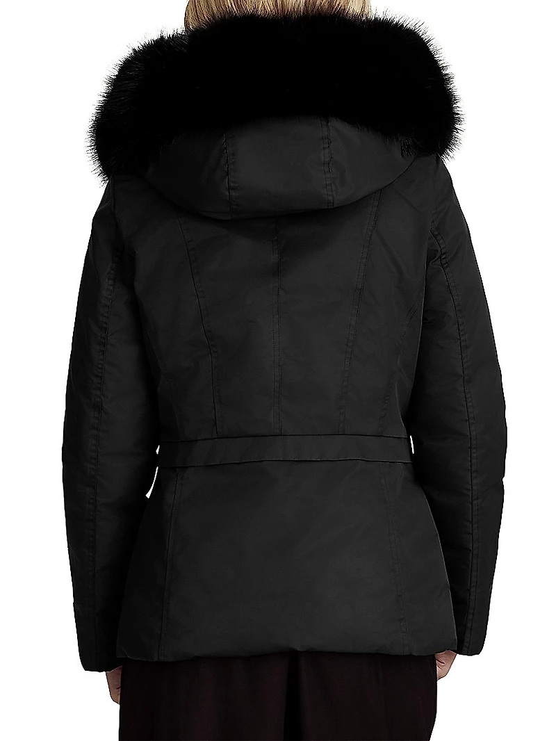 Robyn Faux-Fur-Trimmed Jacket