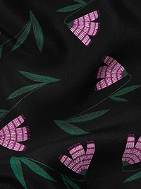 Floral Silk Jersey Midi Dress