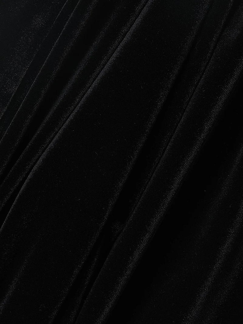 Social Occasion Asymmetric Velvet Cocktail Dress