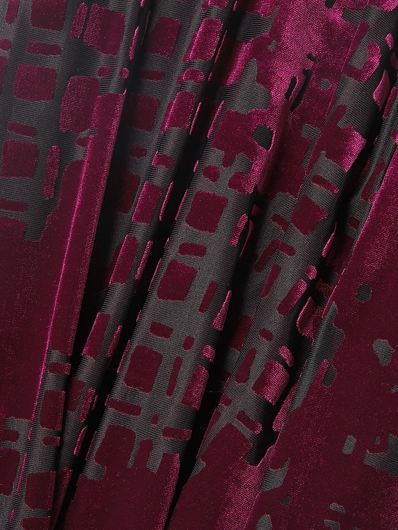 Social Occasion Burnout Velvet Halterneck Maxidress