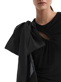 Savannah Bow Shoulder Maxi Dress